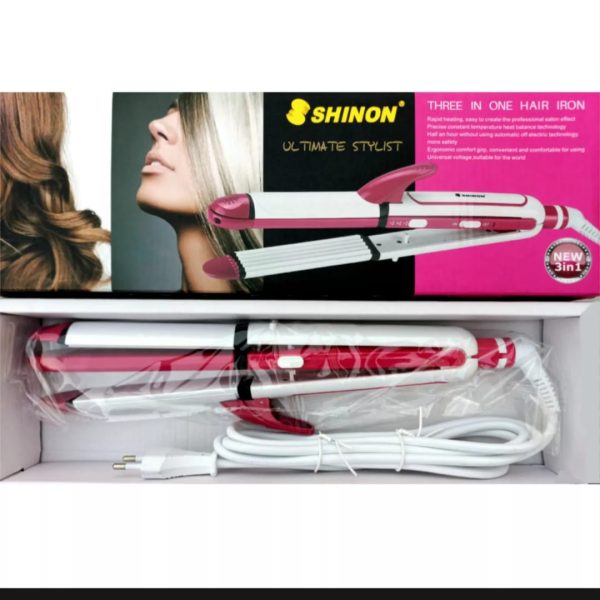 3 In 1 Hair Straightener Hair Curler Roller Ceramic Electric Professional Flat Iron Hair Styling Tool Beauty Set Rod For Women, Hair Straightener , Hair Curler , Hair ,straightener , Curler , Hair Styling ,tool Beauty Set Rod For Women