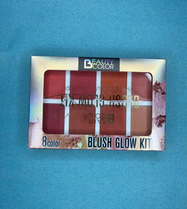 Beauty Color Blush Glow Kit – 8 Vibrant Colours Palette