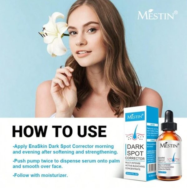 Mestin Anti-sun Spot Essence 30ml – Corrects Hyperpigmentation, Fades Dark Spots, Evens Skin Tone, 100% Natural Ingredients, Delays Aging