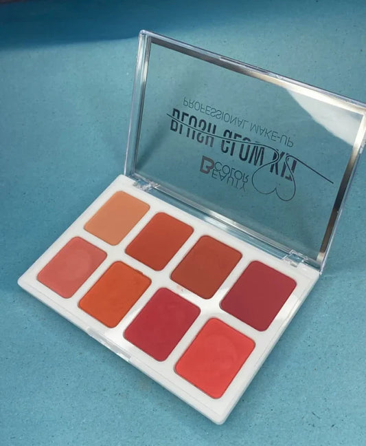 Beauty Color Blush Glow Kit – 8 Vibrant Colours Palette