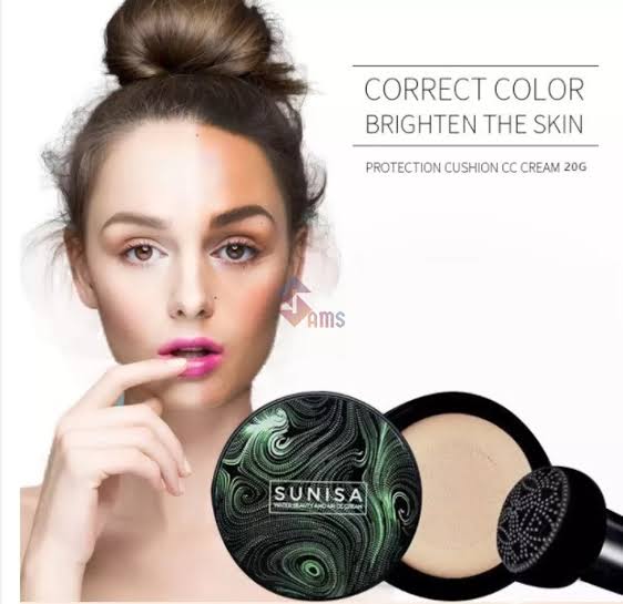 Sunisa Water Light Beauty Cushion Cc Cream – Lightweight, Hydrating, And Flawless Coverage For A Radiant Complexion ( 20gm Quantity )